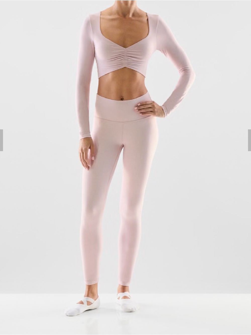 Aritzia Butter High-Rise Cheeky Leggings – Dusty Pink – Size 10 – NWT